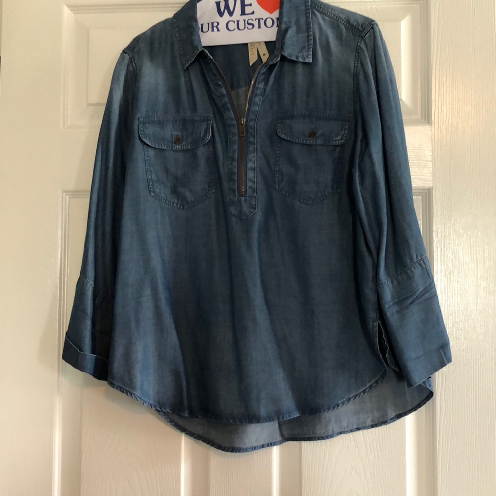Liverpool denim blouse